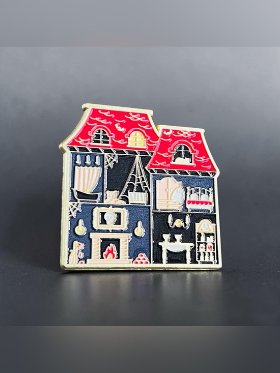 Unbranded Jewelry - Haunted House Enamel Tack Pin